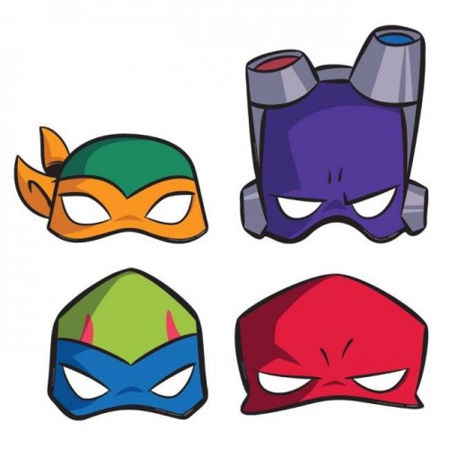 Mascaras Tortugas Ninja (8 uds)