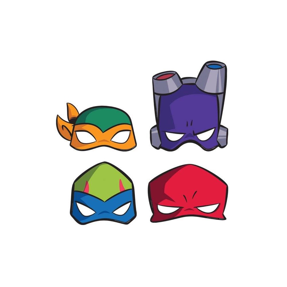 Mascaras Tortugas Ninja (8 uds)