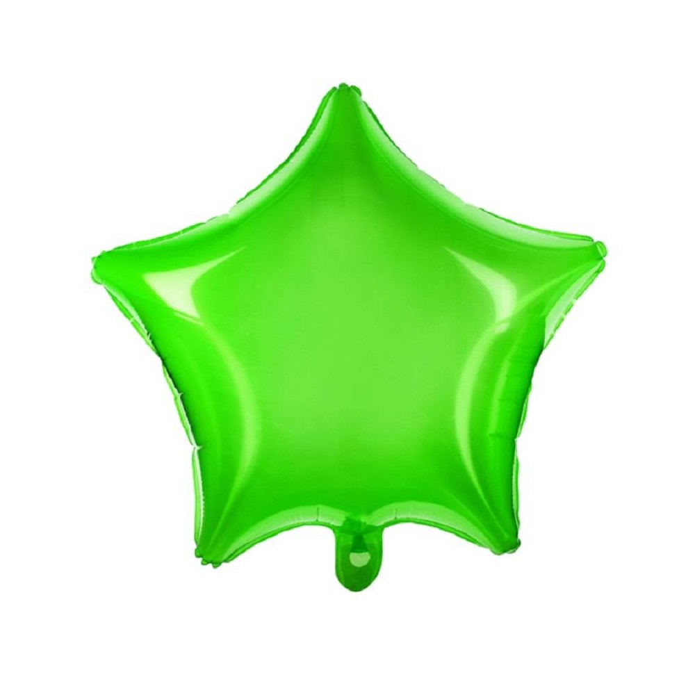 Balão Estrela Verde Cristal 48 cm