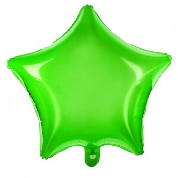 Globo Estrella Verde Cristal 48 cm (1 ud)