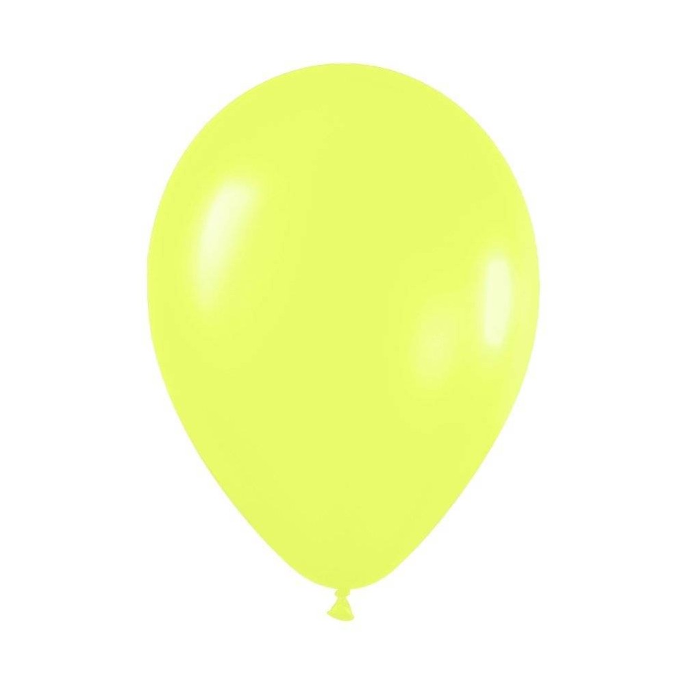 Balões Amarelos satinado pequenos (100 uds)