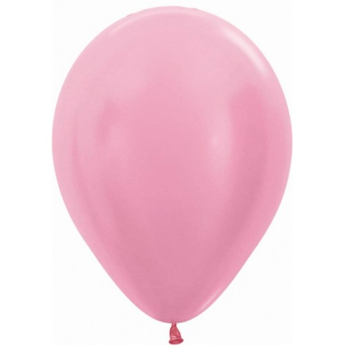 Balões Rosa satinado pequenos (100 uds)
