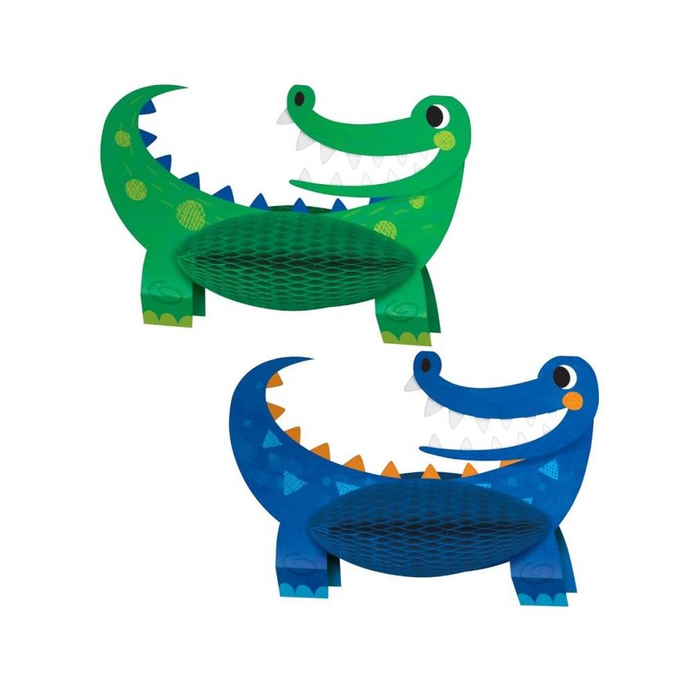 Centros de mesa de Crocodilos (2 uds)