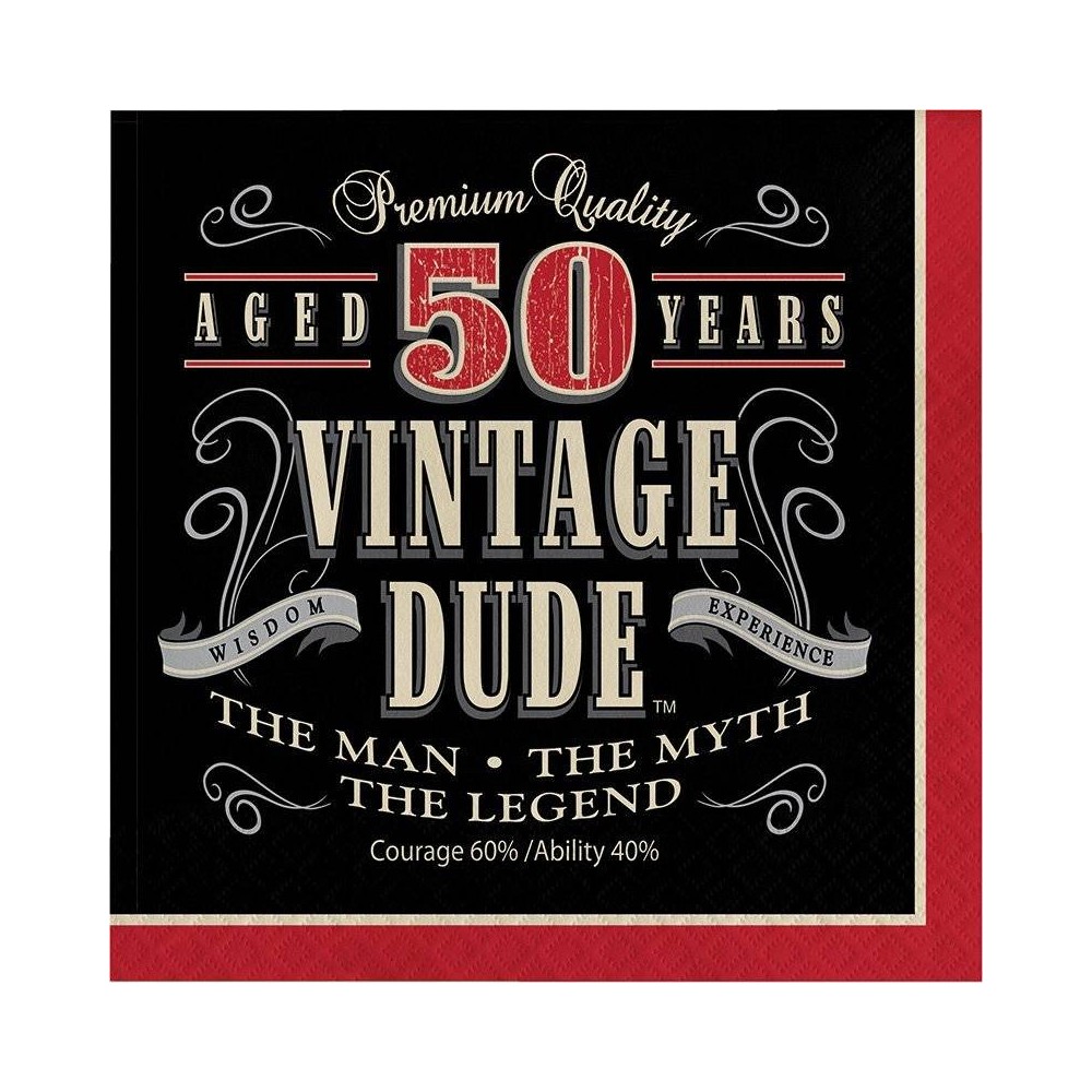 Servilletas 50 años Vintage (16 uds)