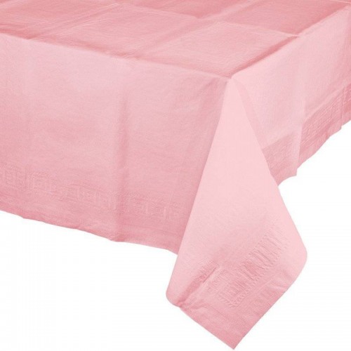 Mantel de Papel forrado con Plástico Color Rosa Classic