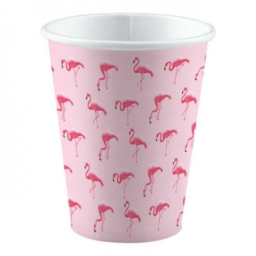 Copos Flamingos 250 ml (8 uds)