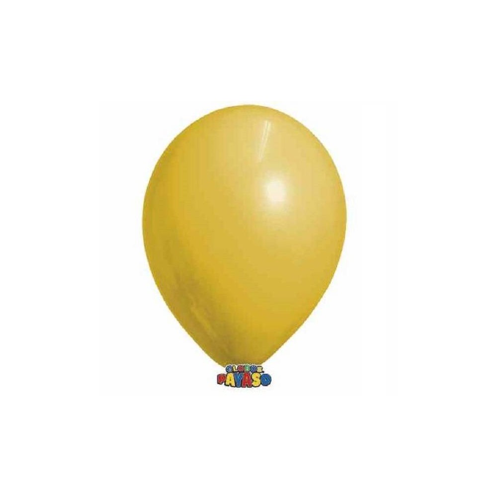 Balões amarelo torrado pequenos (100 uds)