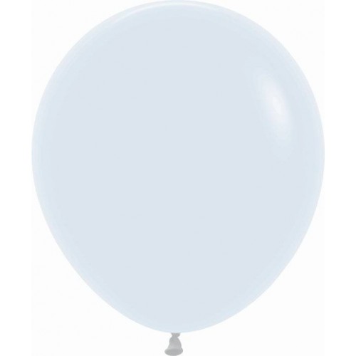Balão Branco Sólido Fashion (6 uds)