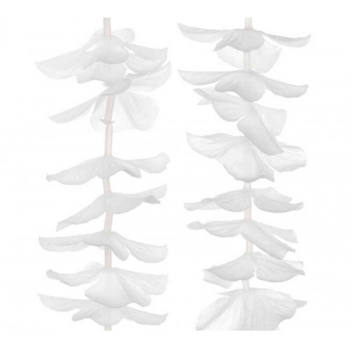 Grinalda de flores brancas