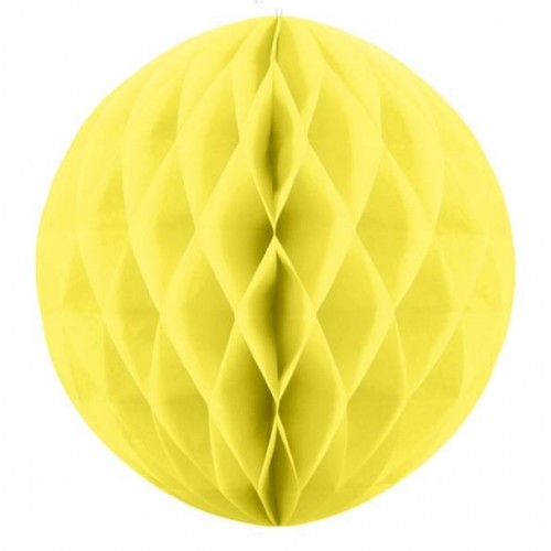 Bola Nido de Abeja amarillo claro 40 cm (1ud)