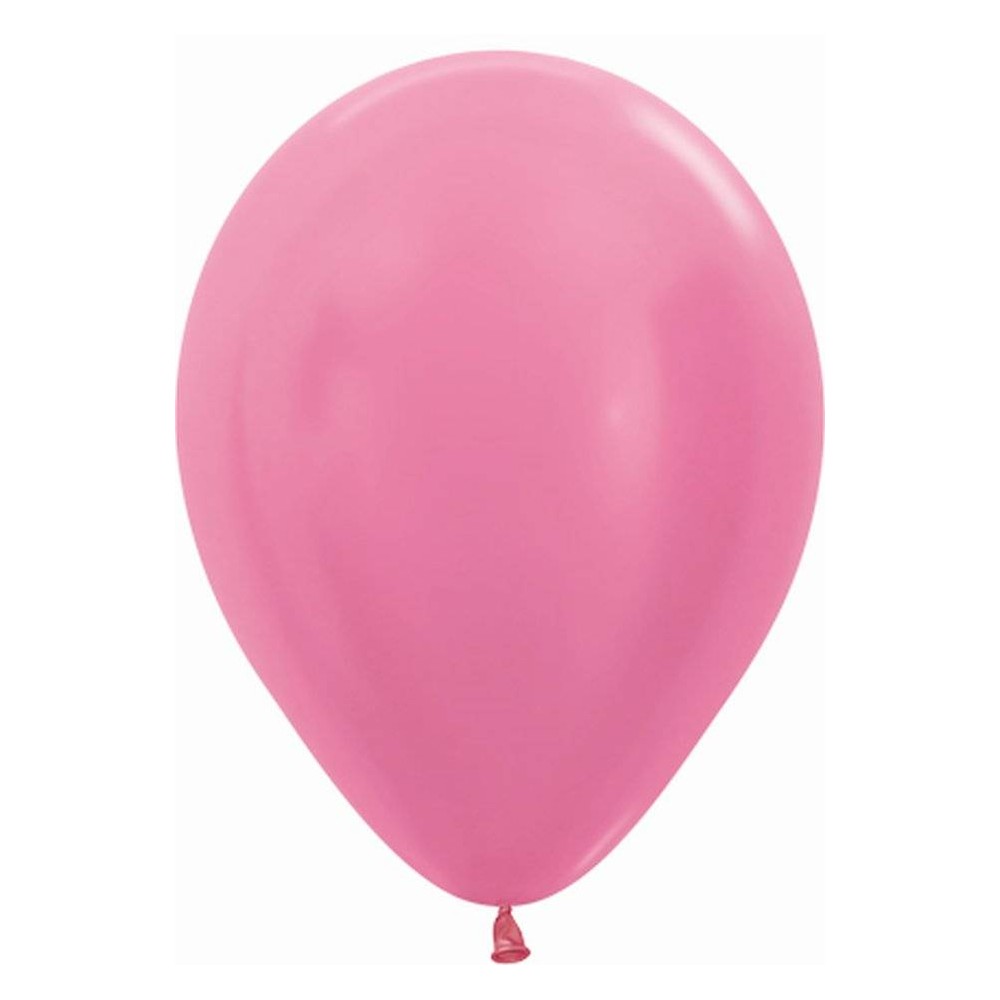 Balões Rosa satinado pequenos (100 uds)
