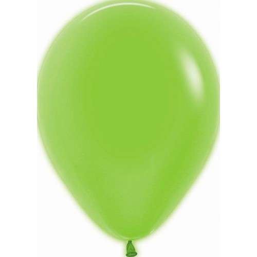 Balões verde satinado pequenos (100 uds)