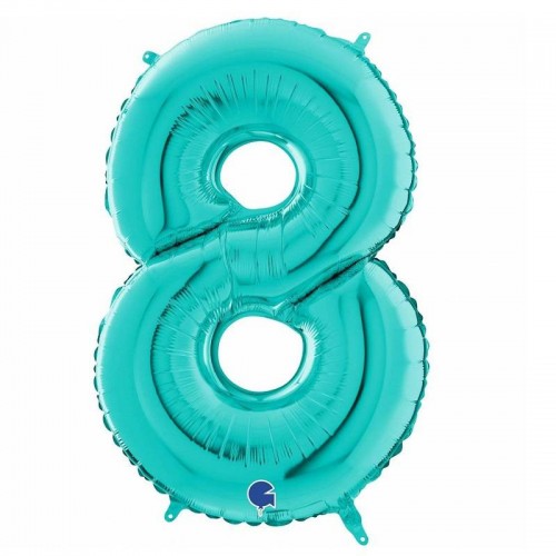 Balão Número "8" Tiffany- 74 cm