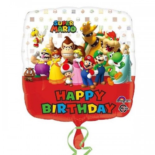 Globo Mario Bros "Happy birthday"