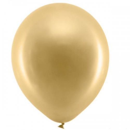 Balão dourado metálico (10 uds)