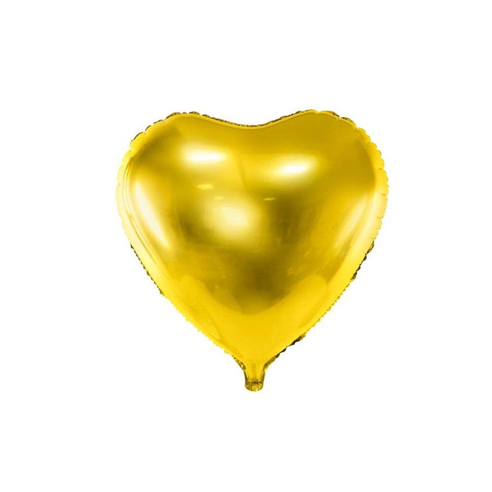 Balão coração Dourado 45 cm (1 ud)