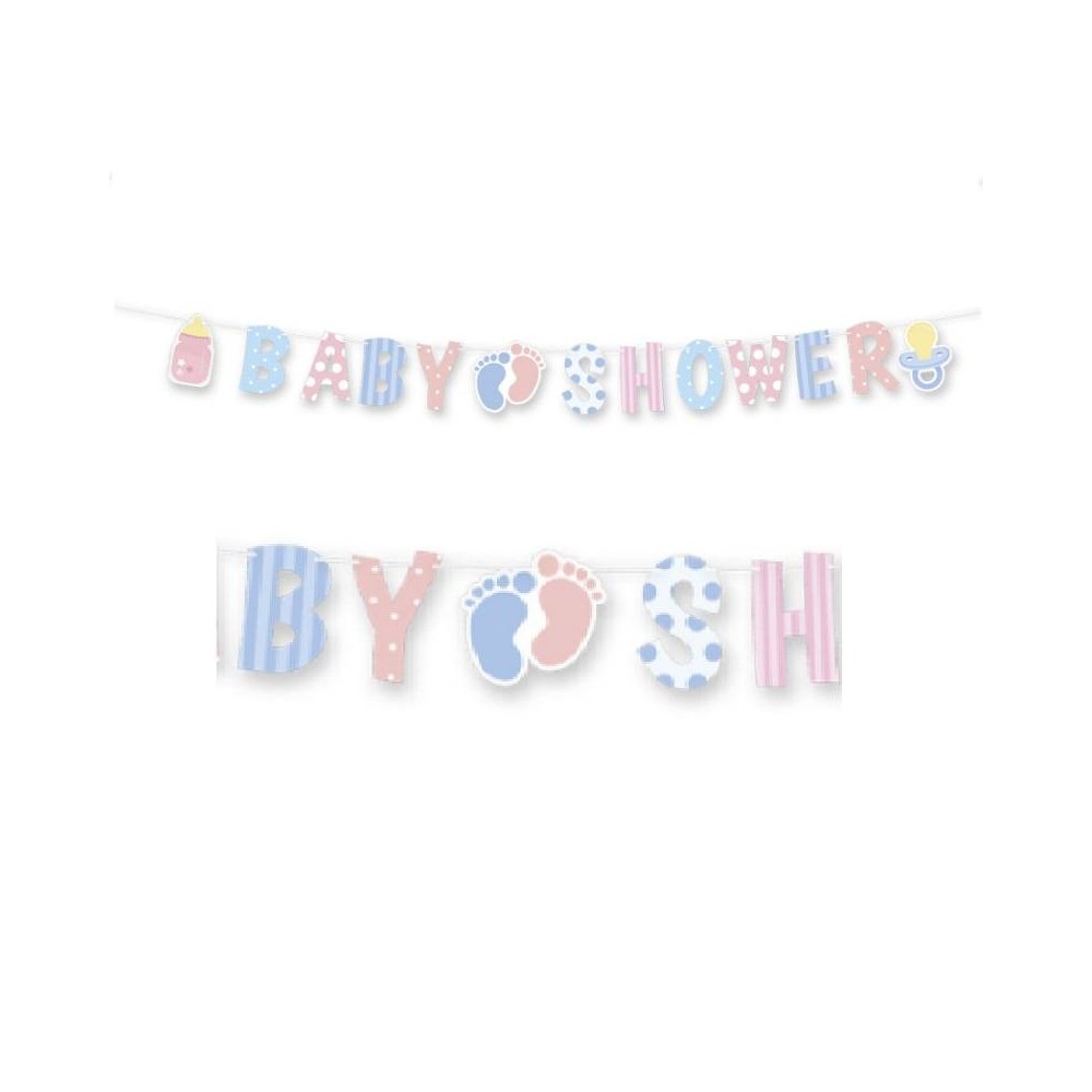 Grinalda "Baby Shower"  cores pastel