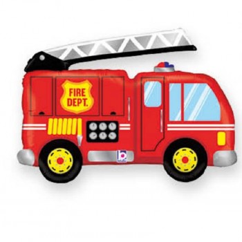 Globo foil forma coche de bombero