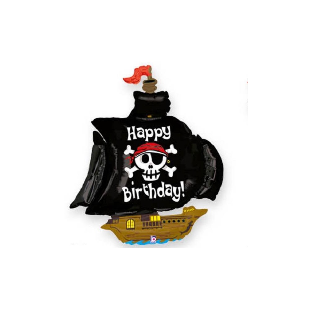 Balão foil navio pirata