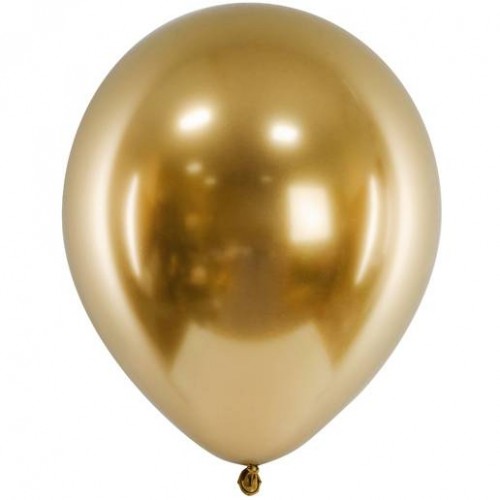 Balões Cromados Ouro (50 uds)