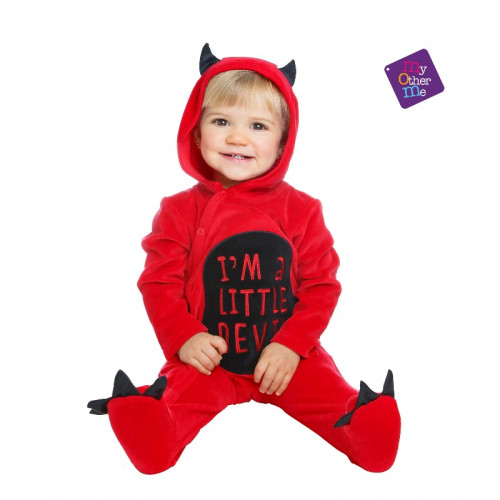 amscan Disfraz de Halloween para bebés de 6 a 12 meses, con sombrero rojo y  tirantes e insignia