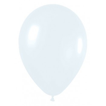 Globos Blancos Sólido Fashion (50 uds)