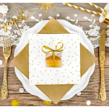 6 BAJO PLATOS GOLD CHRISTMAS PAPEL 33CM