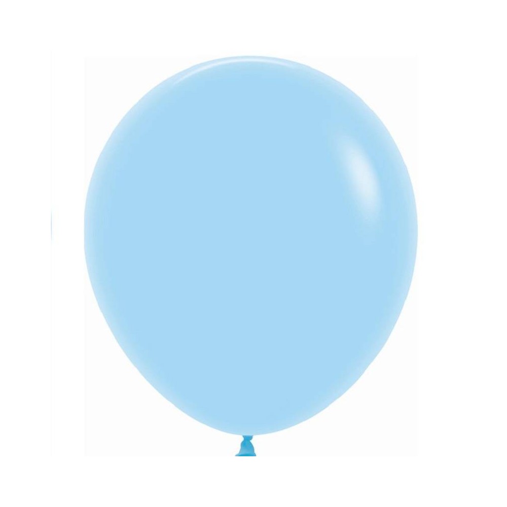 Balão Grande Azul Pastel 45 cm (1 ud)
