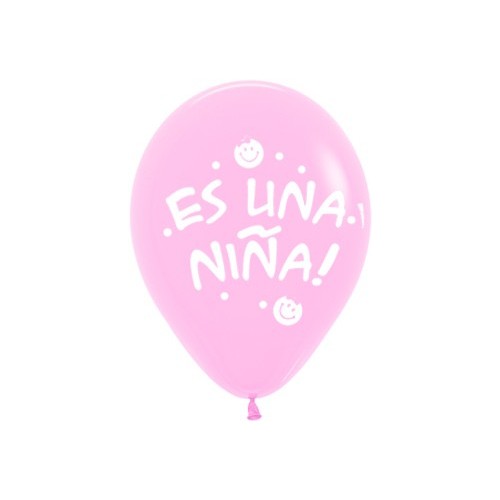 Globos Rosa "Es Una Niña" (10 uds)
