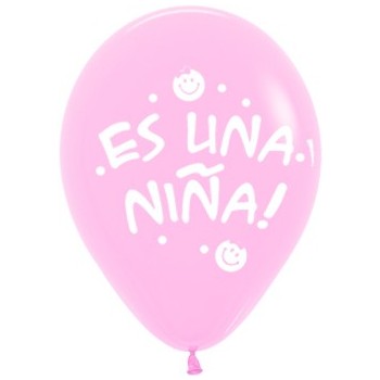Globos Rosa "Es Una Niña" (10 uds)
