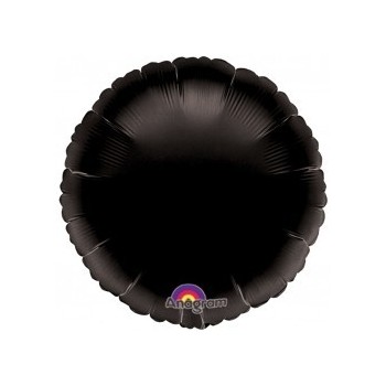 Globo Círculo Negro 45 cm (1 ud)