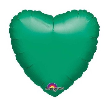 Globo Corazón Verde 45 cm (1 ud)