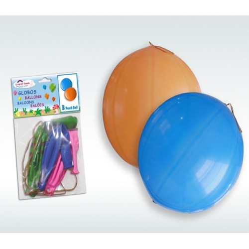 Globo Punchball Colores (3 uds)