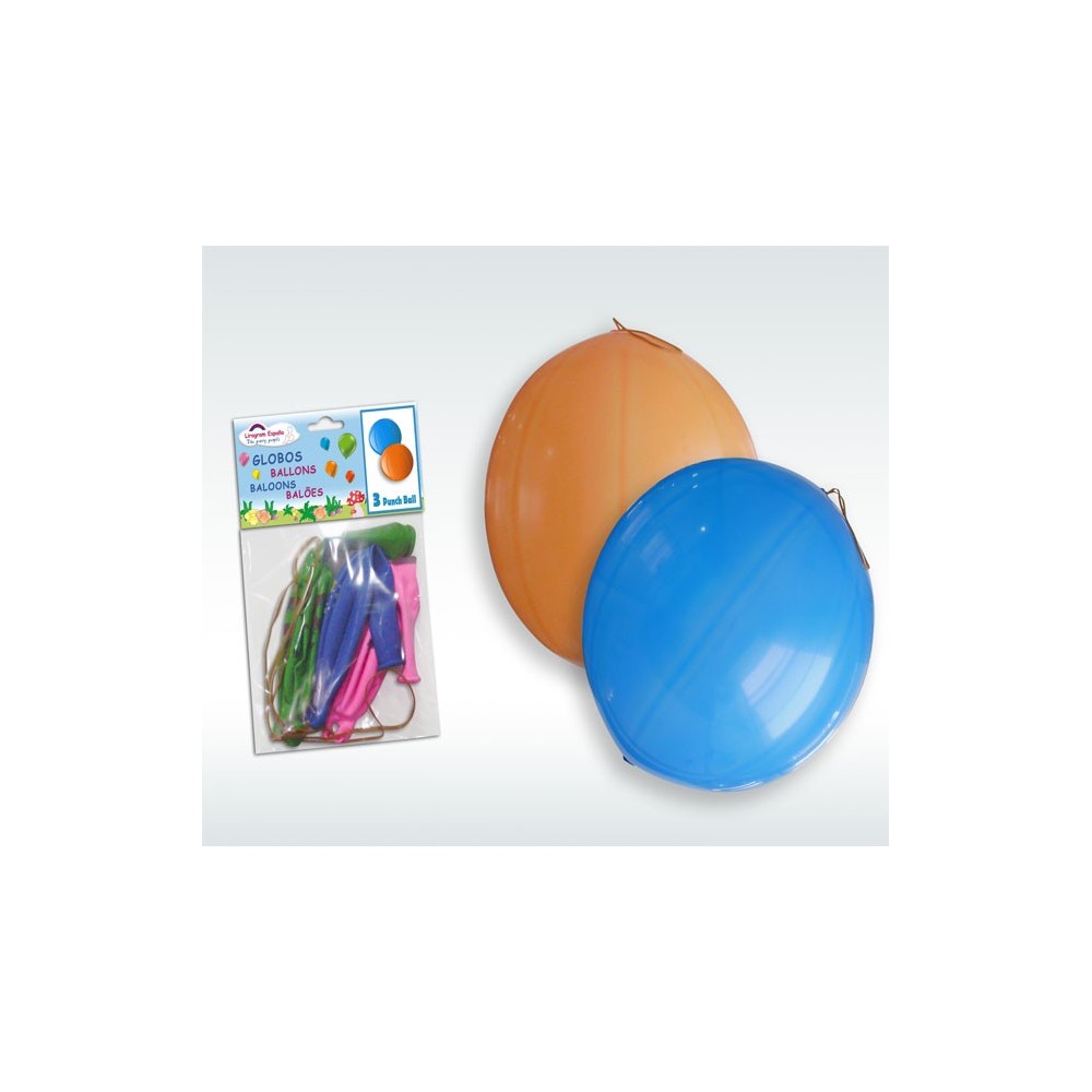 Globo Punchball Colores (3 uds)