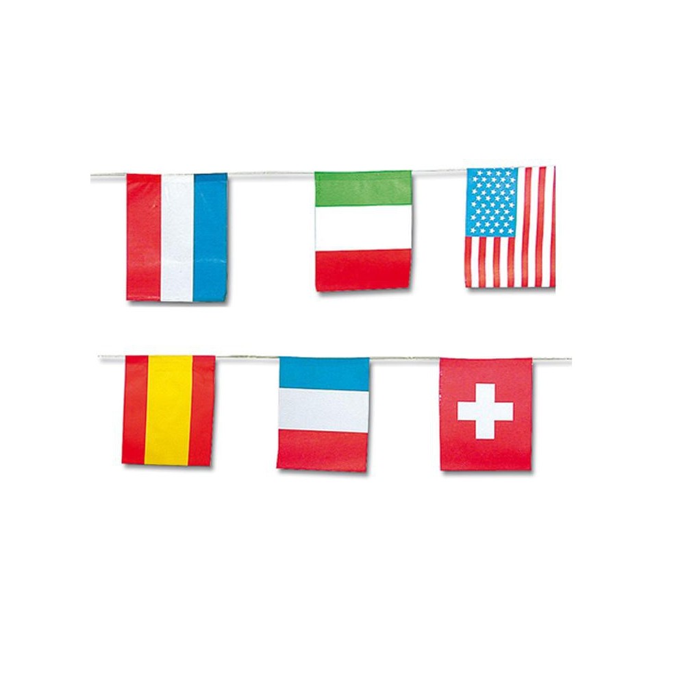 Banderas Papel Internacional (1 ud)