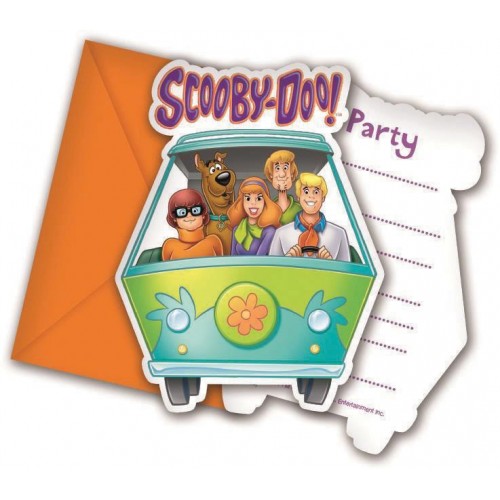 Invitaciones Scooby Doo (6 uds)