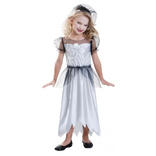'Disfraz novia zombie para niñas (5-7 años)