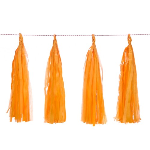 Guirnalda Flecos Color Naranja (1ud)