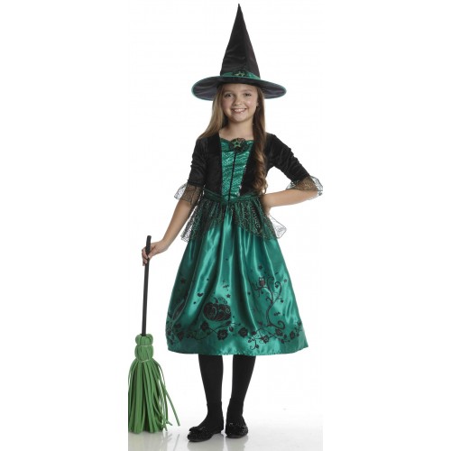 Disfraz bruja esmeralda para niñas (7-8 años)