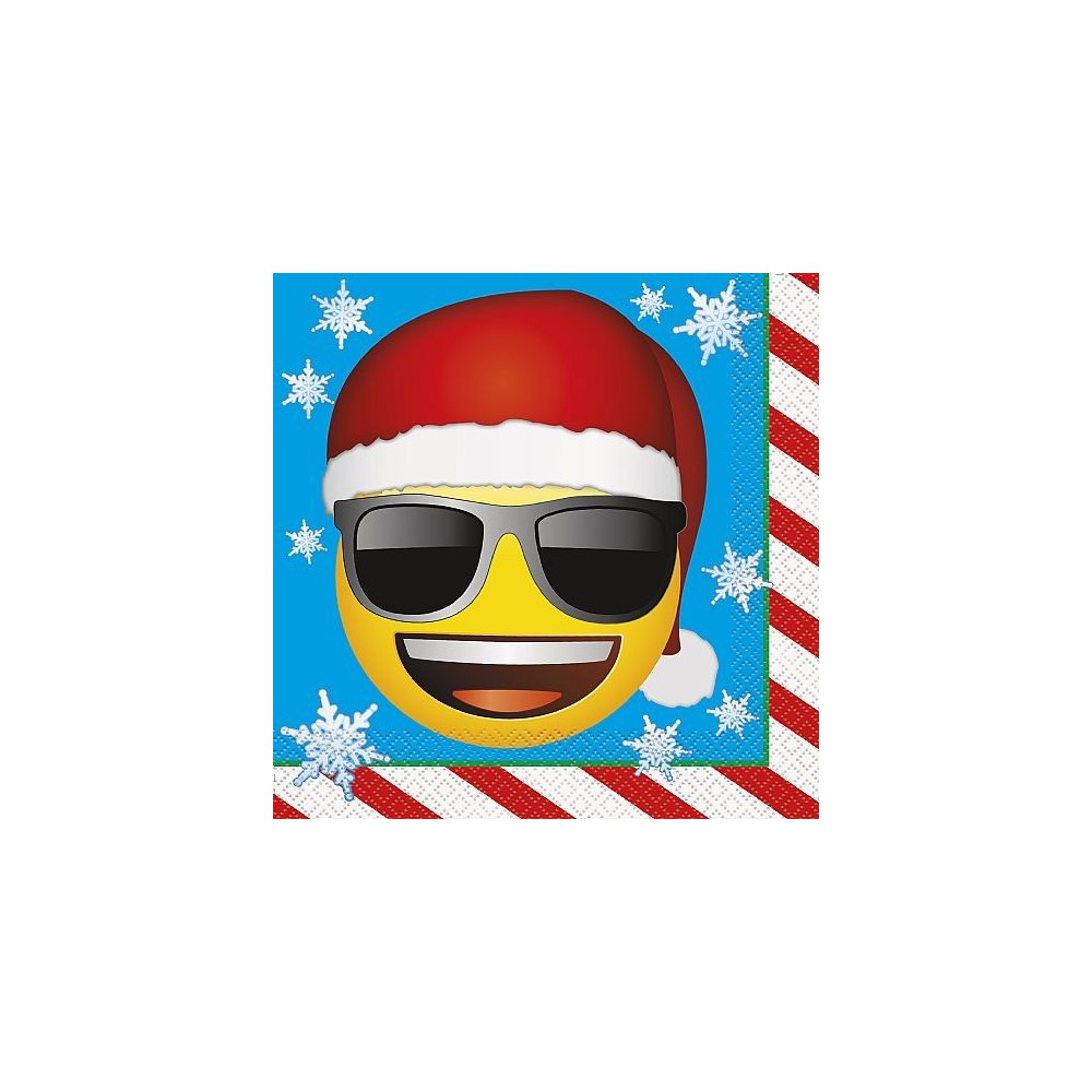 Servilletas Emoji Navidad grandes (16 uds)
