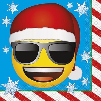 Platos Emoji Navidad 23 cm (8uds)