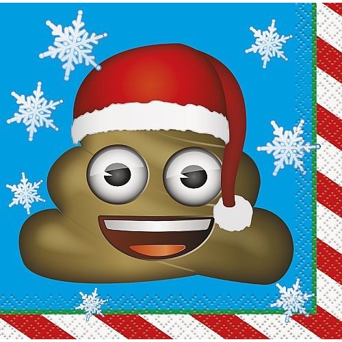 Servilletas Emoji Navidad pequeñas (16 uds)