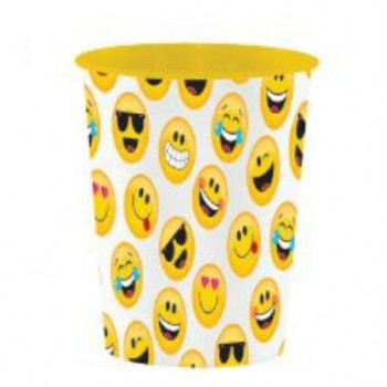 Vaso plástico duro Emoji Colors 266 ml (1 ud)