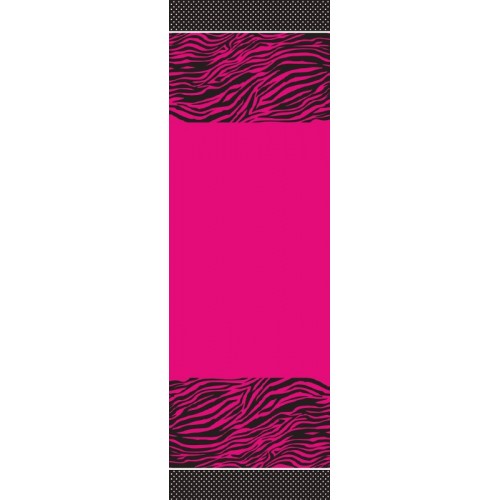 Mantel Plástico Pink Zebra Boutique (1 Ud)