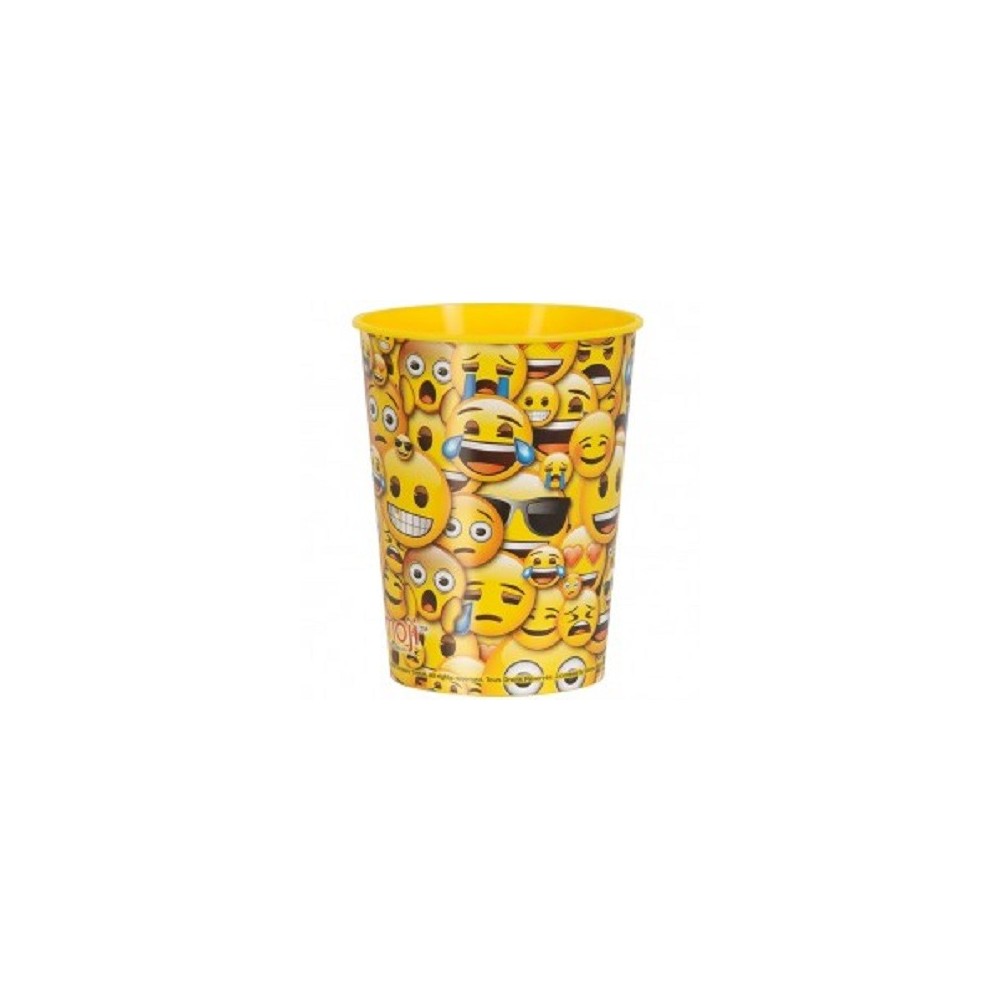 Vaso plástico duro Emoji  470 ml (1 ud)