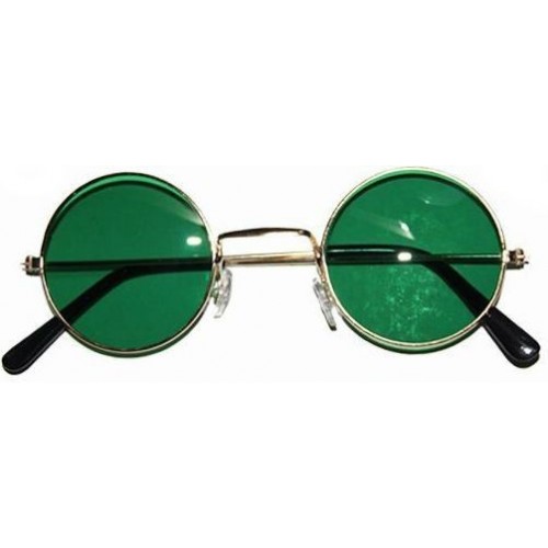 Gafas Estilo John Lennon Redonda Verde (1 ud)