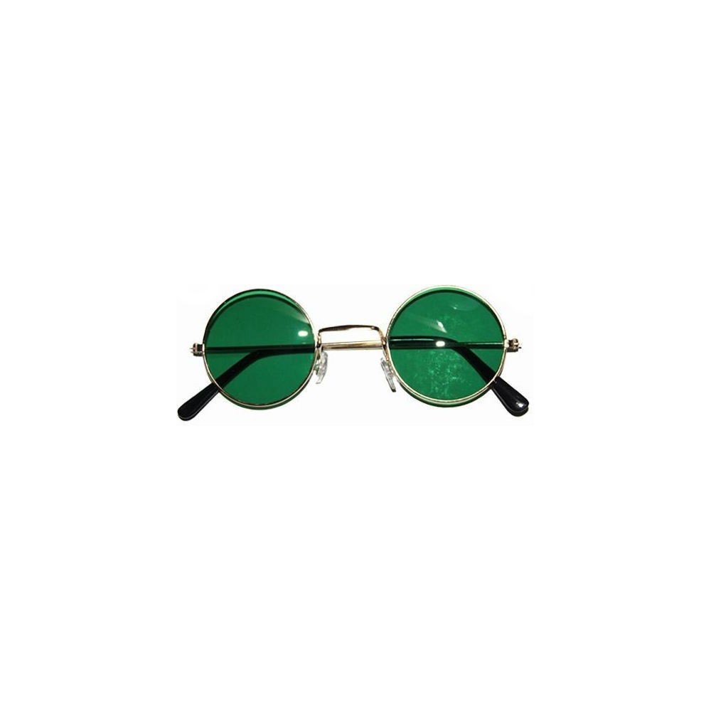 Gafas Estilo John Lennon Redonda Verde (1 ud)