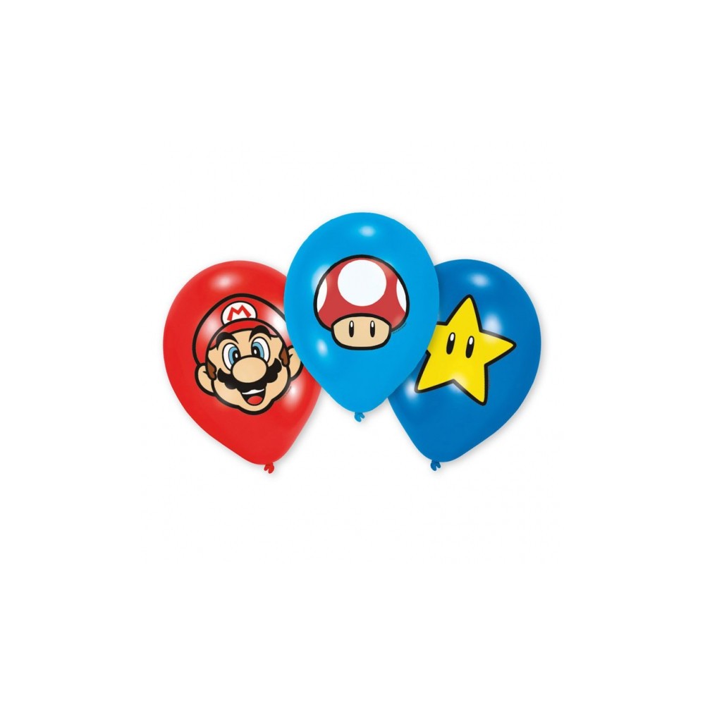 Globo Super Mario (6 uds)
