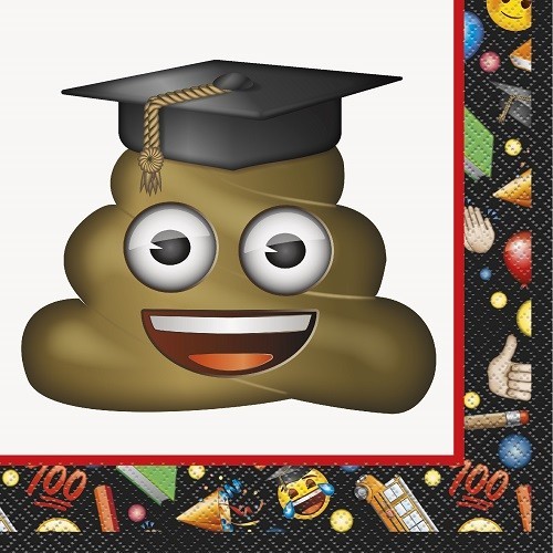 Servilletas graduación Emoji grandes (16 uds)