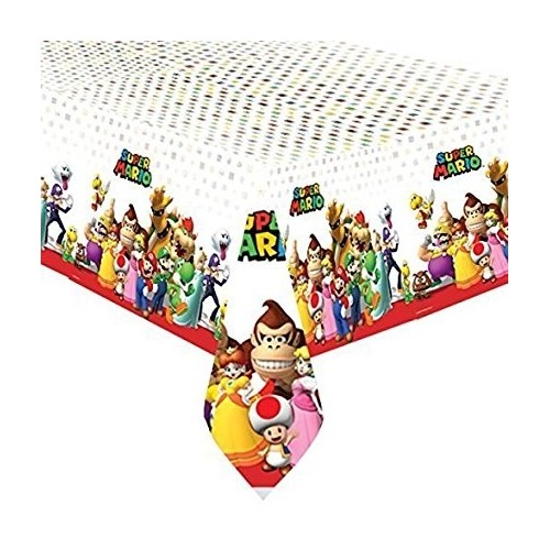Toalha de Mesa Plástico Super Mario 